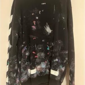 OFF-WHITE GALAXY CREWNECK SWEATSHIRT